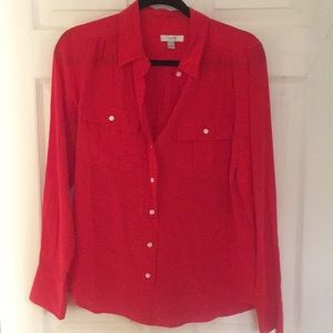 Red J.Crew shirt